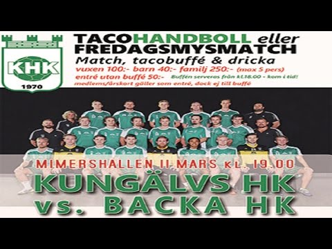 Match i Mimershallen Kungälvs HK vs. Backa HK Herrar