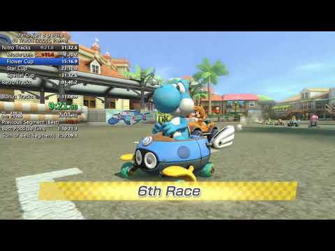 [MK8DX] 1:30:48 48 Tracks Speedrun (200cc, Items)