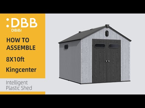 DBB DiBiBi Intelligent Plastic Shed 8x10ft Assembly video（New part number）Third upgraded version