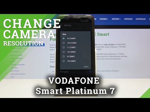 How to Select Preferred Size of Photos in Vodafone Smart Platinum 7 - Change Photo Size