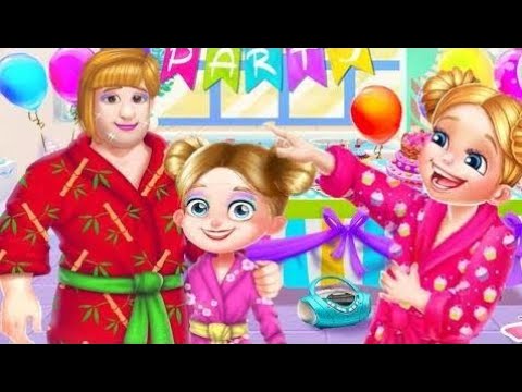 Fun Baby Girl Care Colors Kids Game - Spa Day with Daddy - Makeover Adventure For Girls   - MiMi TV