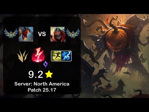 Fiddlesticks Jungle vs Zed - NA Challenger - Patch 25.17