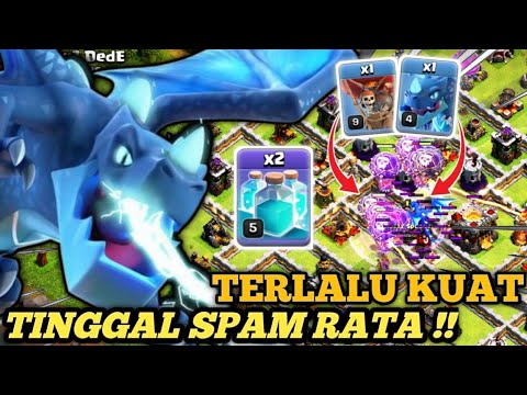 STRATEGY SIMPEL TH 11 !! NAGA ELEKTRO BLIMB + SPEL CLONE  ||Clash Of Clans