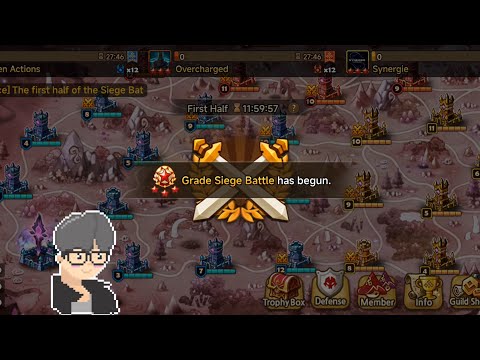 G3 Siege EU with Runes - Hidden Actions vs Overcharged vs Synergie #summonerswar