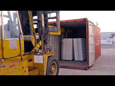 How To Use Jib Attachment to Unloading Stone Slabs From The Container