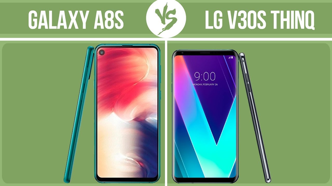 Samsung Galaxy A8s vs LG V30S ThinQ ✔️