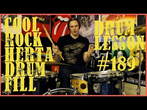 Cool Rock Drum Fill (Hertas) - Drum Lesson #189