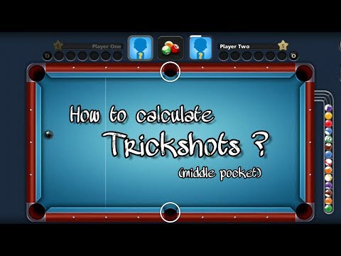 HOW TO CALCULATE 3 RAIL TRICKSHOTS || FOR MIDDLE POCKET || 8 BALL POOL !!! 💯