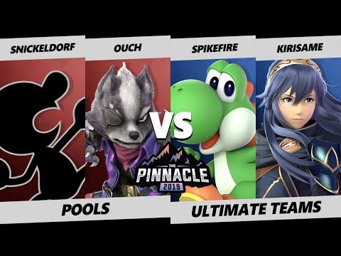 Pinnacle 2019 SSBU - Spikefire & Kirisame Vs. Snickeldorf & Ouch - Smash Ultimate Tournament Pools