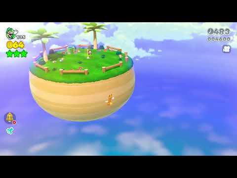 Super Mario 3D World (Switch) | 5-1 Key Coins Skip | Luigi - Tanooki & Cat #1/5