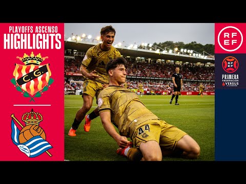 Resumen #PrimeraFederación | Gimnàstic 1-3 Real Sociedad B | Finales Playoffs (IDA) | Temp. 24/25