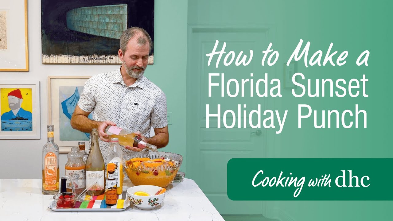 How to Make Florida Sunset Holiday Punch