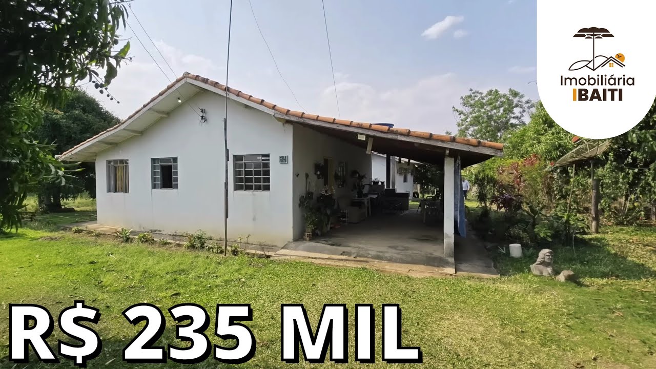 CHÁCARA COM CASA ÁGUA ARMAZÉM FRUTAS GALINHAS E ESPAÇO DE LAVOURA R$ 250 MIL