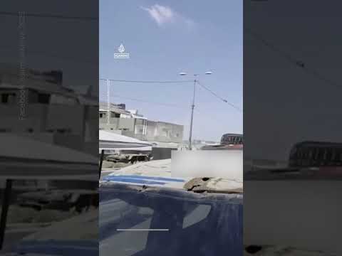 Heavy Israeli air strike hits warehouse in central Gaza