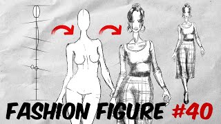 How to Draw a Fashion Figure | Fashion Illustration for Beginners