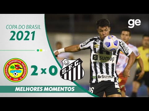 Gols e lances de Juazeirense x Santos