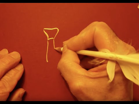 45D  -  LETTRINE ZOOMORPHE OR "Y".