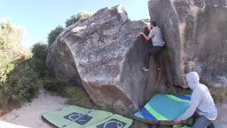 Video thumbnail of Problem 9 (Lo Pallars), 6a+. El Cogul