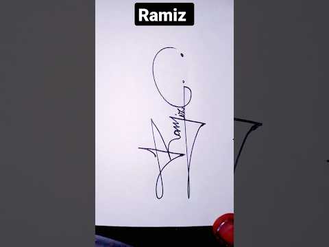 Ramiz #stylish 😱🖋️ #signature please subscribe channel