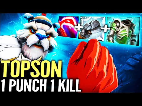 🔥 TOPSON Tusk MID 1 PUNCH 1 KILL — 475% Crit DMG + Desolator Assualt MAX Physic Dota 2 Pro