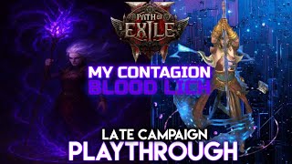 POE2 Chaos Rising Late Campaign Playthrough Action – New Lich Witch Journey with Blood & Contagion