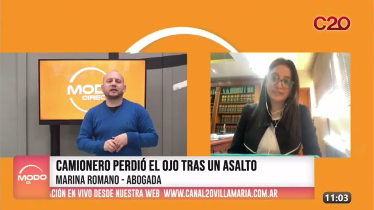 Accidente de trabajo: BALEAN A CAMIONERO  PIERDE  UN OJO
