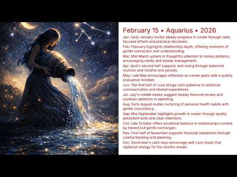 February 15 Birthday Horoscope 2026 | Aquarius Astrology Forecast