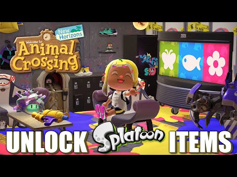 HOW TO Unlock Splatoon Items in Animal Crossing New Horizons (Update 3.0)