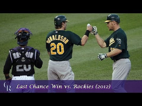 Oakland A's Comebacks Episode 17 - Last Chance Win vs. Rockies (2012)