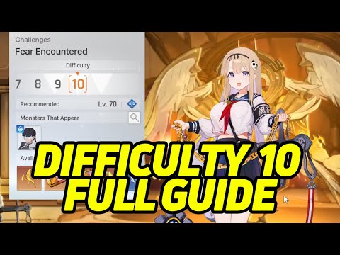Fear Encountered Difficulty 10 Full Fight Guide with Haru Team!!!【Chaos Zero Nightmare】
