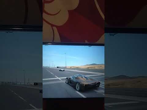 Thumbnail for PORSCHE MISSION X vs McLaren VGT DRAG RACE ON GT7. #nijigasaki #shorts by Porsche Mission X