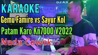 Download lagu Gemu Famire Lanjut Sayur Kol - Patam Karo [Karaoke] Kn7000 - Nada Cewek mp3
