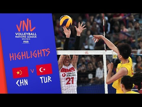 CHINA vs. TURKEY - Highlights Women | Week 4 | Volleyball Nations League 2019