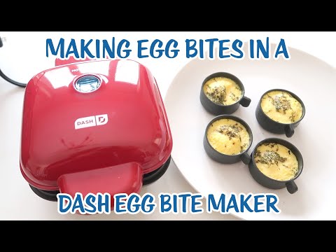 Making Egg Bites In A Dash Egg Bite Maker 🥚 🍳