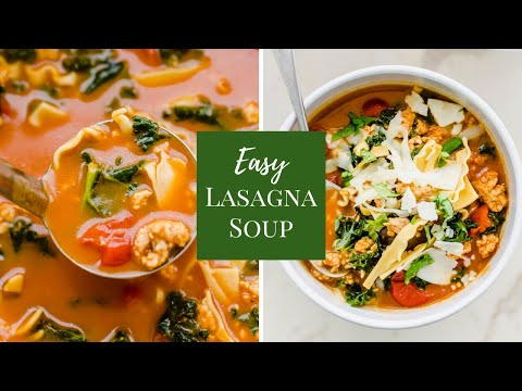 Easy Gluten-Free Lasagna Soup With Pantry Staples