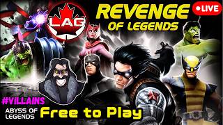 🔴🆕 Revenge & Abyss of Legends!! #Villains Carina Challenge FTP Account! Elder Pushing! Twitch Drops!