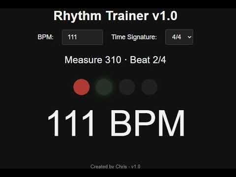 Metronome 111 BPM (double beep)