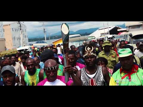 QUEEN'S BATON VISITS THE SMALL TOWN OF WEWAK IN EAST SEPIK PROVINCE, PAPUA NEW GUINES 2022