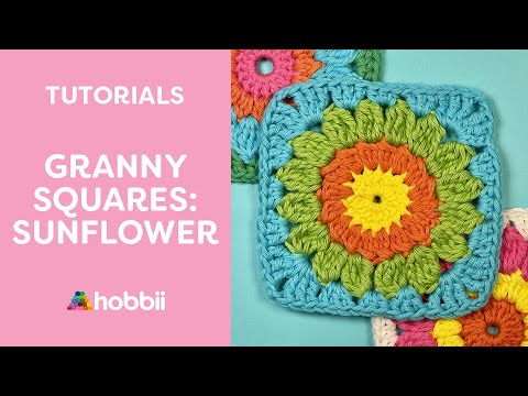 Hobbii Granny Square - Sunflower
