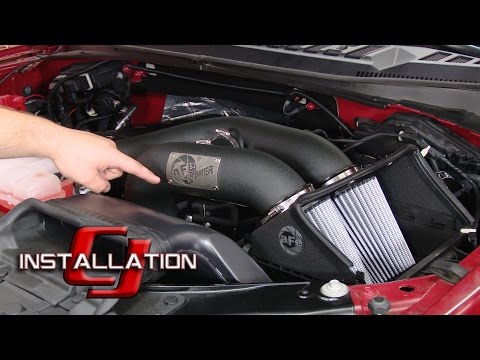 F-150 aFe Cold Air Intake Magnum Force w/Pro Dry S Filters EcoBoost 2.7L/3.5L 2015-16 Installation