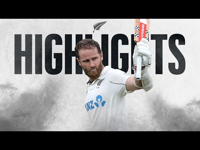 BLACKCAPS Set Big Target As Williamson Hits 156 | Highlights | New Zealand v England 3rd Test Day 3