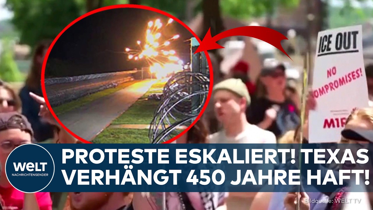 TEXAS: 450 Jahre Haft nach Angriff auf Abschiebezentrum! Urteil verschärft die Debatte um Proteste!