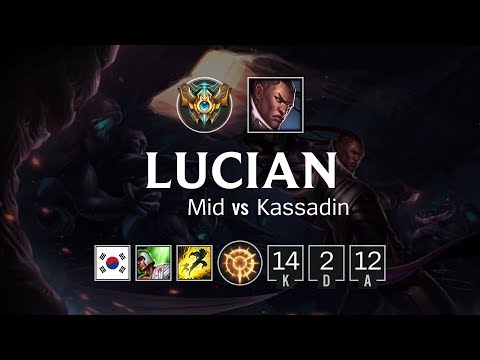 Lucian Mid vs Kassadin - KR Challenger Patch 8.17