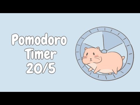 Pomodoro Timer 20/5 | With Music | Cute Pomodoro Timer