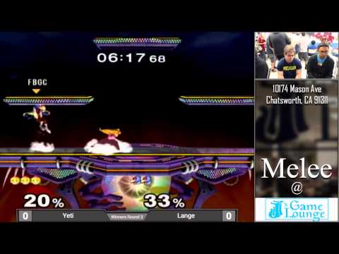 Melee at JJ's 15 - Yeti (Peach) Vs. Lange (Falco) - Winners R3 - Singles