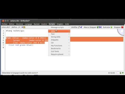Tab Indent quickscript for DrRacket