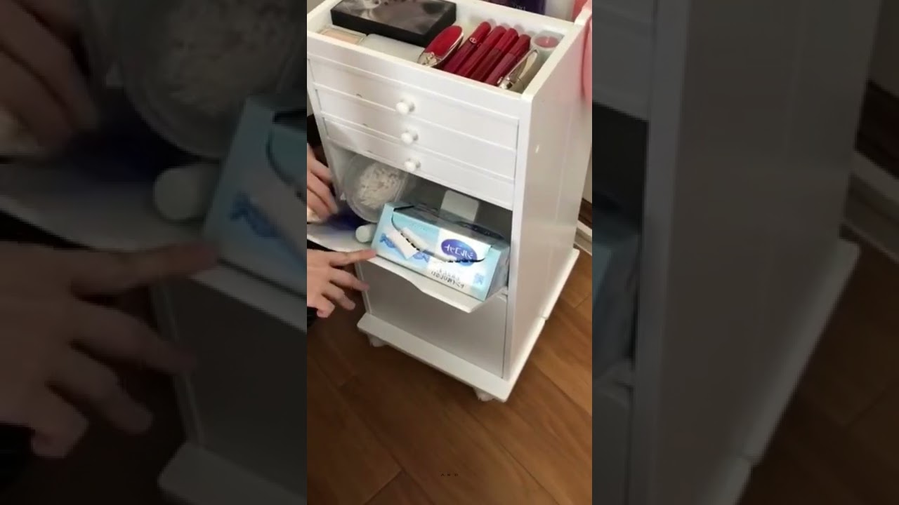 Flip Folding Bedside Table | Space Saving Furniture #shorts