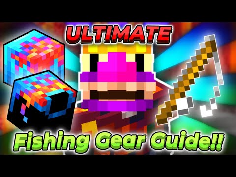 The Ultimate Fishing Gear Progression Guide!!! | Hypixel SkyBlock Tutorial
