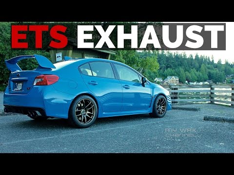 2016 Hyper Blue Subaru STI ETS Exhaust Install | Just Hanging Out
