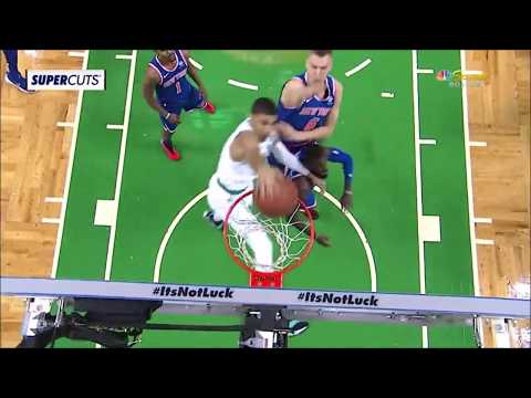 Jayson Taum and Jaylen Brown Score vs Knicks || NBA || Tue, Oct 24, 2017